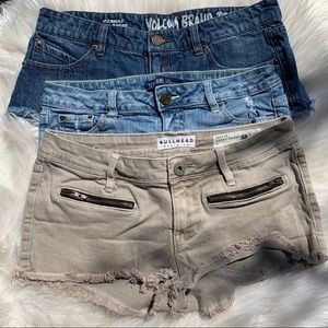 Denim shorts Size 5 three pairs